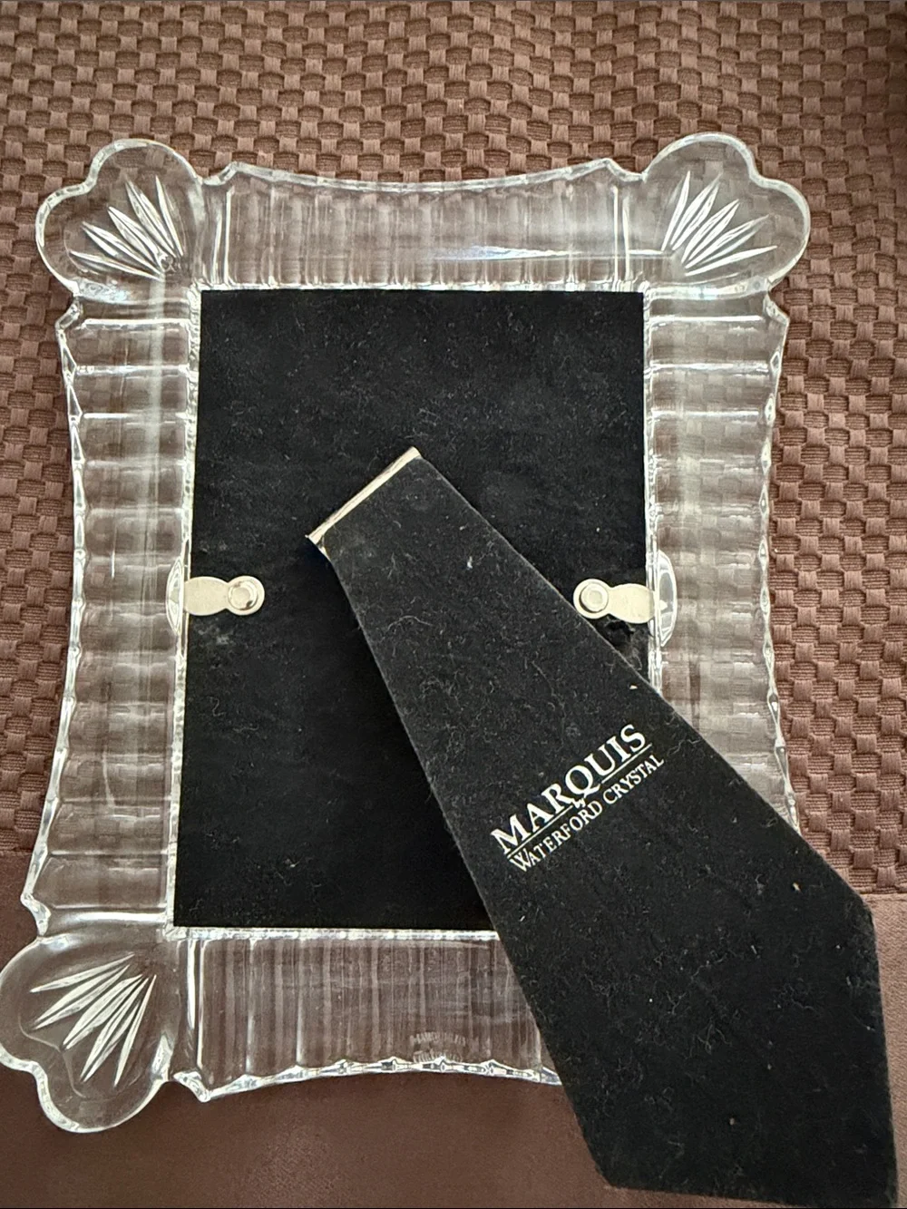 Clear Glass Picture Frame - Marquis Crystal Style